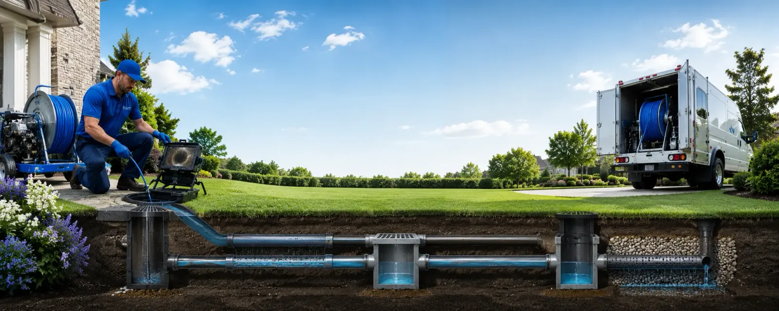 Outdoor drain cleaning information for Adelanto, CA